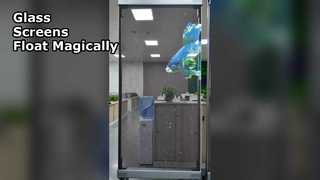 Floating Glass Screens Transform Spaces